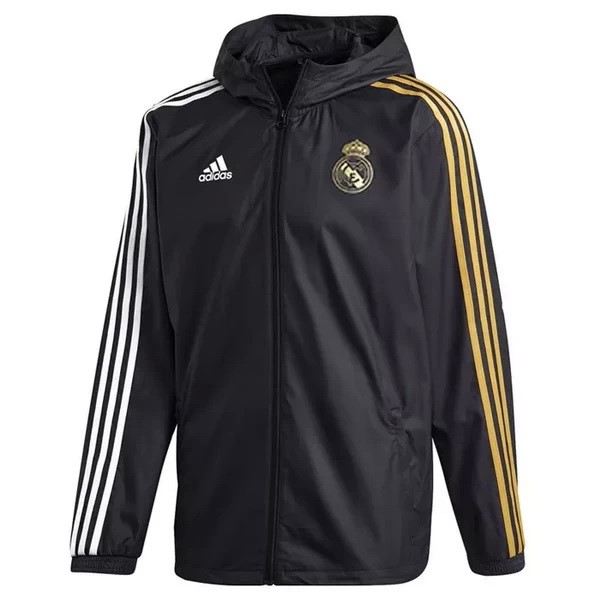 Windjacke Real Madrid 2020-21 Schwarz Gelb Fussballtrikots Günstig